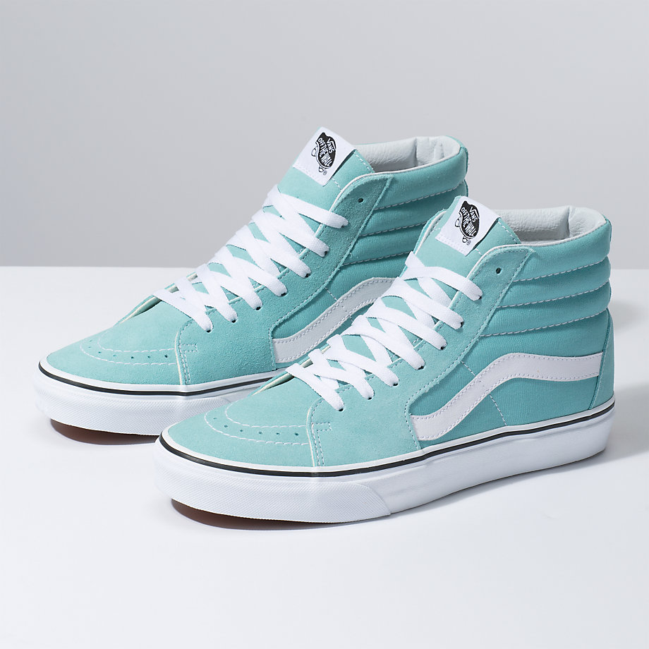 Vans Erkek Spor Ayakkabı Sk8-Hi Açık Turkuaz/Beyaz | 20389-297